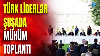 Qarabağda tarixi anlar liderlər Şuşada nələri müzakirə etdi [upl. by Apps]