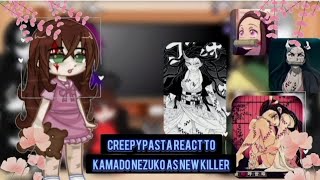 ※《Creepy pasta react to Nezuko as new killer》※ [upl. by Enilkcaj]