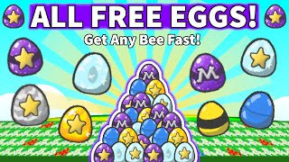 🥚 How to Get All Eggs Fast in Bee Swarm Simulator 2024 [upl. by Strang328]