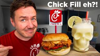 British Guy Tries Homemade ChickfilA [upl. by Lefkowitz]