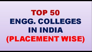 TOP 50 COLLEGES IN INDIA Top 50 Colleges for Engineering [upl. by Lednam]