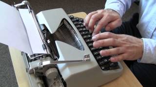 Facit TP1 Typewriter  Typing demonstration [upl. by Harleigh]