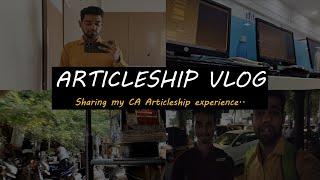 A Day Of My Articleship  CA Articleship Vlog [upl. by Petronella]