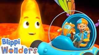 Blippi meets Maggie the Magma Monster   Blippi Wonders Educational Videos for Kids [upl. by Sarnoff]