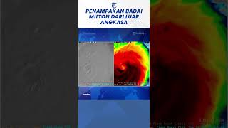 Penampakan Badai Milton dari Luar Angkasa Bergerak Menuju Daratan [upl. by Itida592]