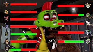 SFM FNaF Top 5 CRAZY FNAF VS FIGHT Animations WITH Healthbars [upl. by Scottie]