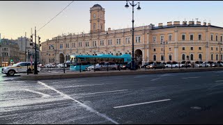 6AM Welcome to St Petersburg The man arrived by train Walking Tour in Moscow №371 [upl. by Sucramraj]