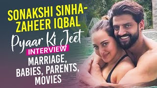 Sonakshi SinhaZaheer Iqbal Interview On Marriage Babies Movies [upl. by Nigem253]