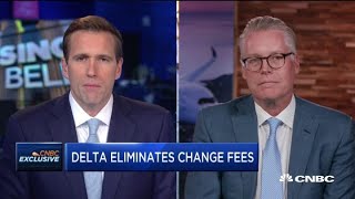 Delta CEO on eliminating change fees for travel within the US [upl. by Janessa633]