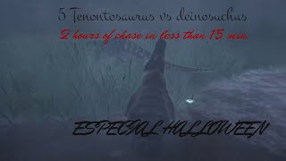 5 Tenontosaurus VS 1 Croc  2H OF FIGHT  An isle movie [upl. by Aicilram]