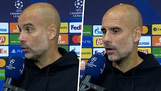 quotMessis goal was fantasticquot Pep Guardiola reacts to PSG 20 Man City [upl. by Avram]