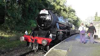 44932 at Haworth at 232pm Sunday 20th October 2024 [upl. by Ozmo]