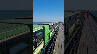 Southend Pier Train passing slowly UK [upl. by Eniawtna]