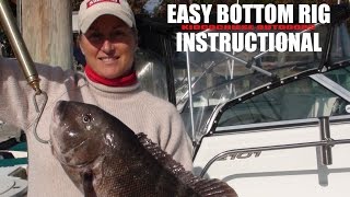 BLACKFISH TAUTOG HOW TO MAKE THE PERFECT RIG amp SOME BIG BLACKFISH CAUGHT ON VIDEO [upl. by Ecirtaemed]