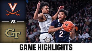 Virginia vs Georgia Tech Game Highlights  202324 ACC Men’s Basketball [upl. by Leban]