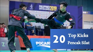 Top 20 Kicks PENCAK SILAT [upl. by Tybalt81]