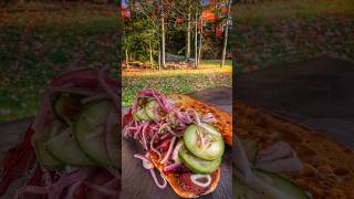 Pork butt steaks and cooking in nature [upl. by Atsirt]