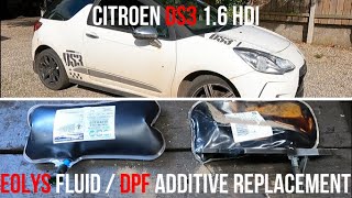 Citroen DS3 16 HDI  EOLYS Fluid  DPF Replacement [upl. by Chapman]