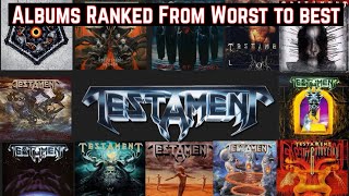 Testaments Albums Ranked from Worst to Best albumsranked testament rankingthealbums [upl. by Luttrell]