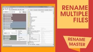 How to Rename many files with Rename Master  tutorial by TechyV [upl. by Lucy]