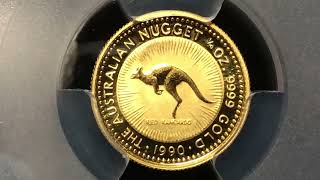 My Favorite Coins 173 Australia 15 1990 PCGS MS69 Red Kangaroo Nugget KM118 [upl. by Arriet534]