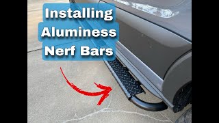 Ford Transit Van Build  Installing Aluminess Nerf Bars [upl. by Goetz600]