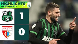 SassuoloMantova 10  Ecco il ritorno al goal di Mimmo BERARDI  SERIE BKT [upl. by Barling237]