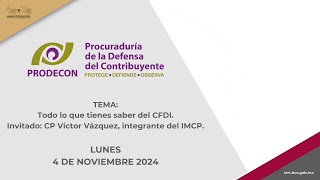 🔴 El defensor fiscal al día  PRODECON  4 de noviembre 2024 [upl. by Wilde802]