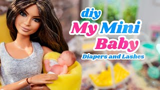 How To Make My Mini Baby Stuff  Lashes Disposable Diapers amp Easter Egg Lamp [upl. by Argent94]