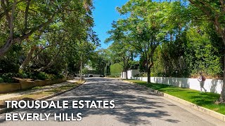 4K Beverly Hills  Trousdale Estates Residential Homes Los Angeles ASMR Driving Tour [upl. by Piero247]