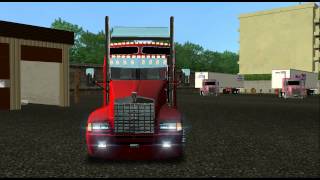 download KW t600 custom aero cab 18 wos haulin by 349hugo [upl. by Yanttirb]