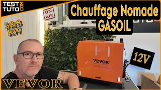 PRÉSENTATION CHAUFFAGE DIESEL VEVOR TYPE WEBASTO 🔥 [upl. by Barbur]