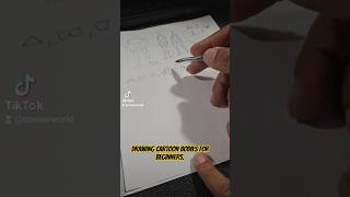 Drawing cartoon bodies for beginners 🎨✏️ cartooning art illustration caricaturetutorial [upl. by Nasas]