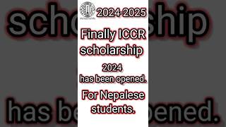 ICCR scholarship 2024ICCR noticeindianembassyscholarship compexscholarship iccrscholarship [upl. by Ahsenot152]