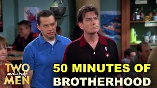 Supercut Charlie and Alan Brothers Extraordinaire  Two and a Half Men [upl. by Aile]