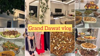 New home Dawat Vlog menu And Presentation Barrera K Ghar Dosto Ka DinnerSaimasCorner join us [upl. by Dyl938]