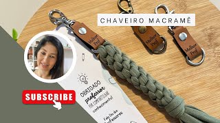 Chaveiro de Macramê com fio de malha [upl. by Riella534]