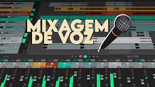 MIXAGEM DE VOZ FÁCIL NO REAPER  Como mixar Voz de Home Studio  Mixagem e Masterização P Iniciante [upl. by Tuchman]