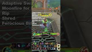 Feral Druid PvP Opener 110 World of Warcraft The War Within worldofwarcraft feraldruid [upl. by Klapp769]