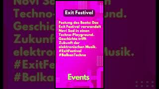 Exit Festival techno festival balkantechno djlife electronicmusic [upl. by Nnyltiak121]