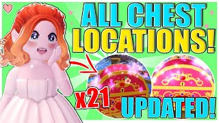 ALL CHEST LOCATIONS Updated For Winter 2022 6000 Diamonds amp MORE 🏰 Royale High [upl. by Nossaj]