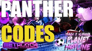 ROBLOX PANTHER META LOCK CODES 🎁 HOW TO REDEEM [upl. by Ecertal]