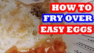 HOW TO FRY OVER EASY EGGS HOW TO FRY EGG NIGERIAN STYLE PERFECT FRIED EGG NIGERIAN FRIED EGG [upl. by Isolt76]