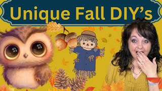 Large Fall DIYs  Unique DIYs Dollar Tree DIYs  Home Decor on a Budget [upl. by Reidid]