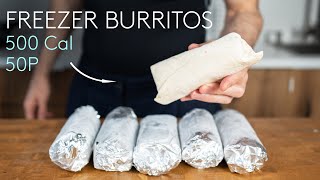 Meal Prep Burritos for the Freezer Low Calorie High Protein [upl. by Dame]