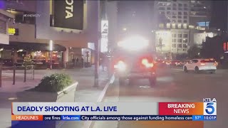 Deadly shooting at LA Live [upl. by Babette31]