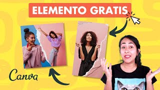 Cómo crear el efecto de PAPEL RASGADO idea creativa en Canva [upl. by Neeliak750]