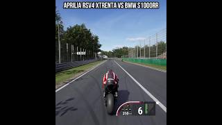 APRILIA RSV4 XTRENTA VS BMW S1000RR superbike drag [upl. by Ellinej416]