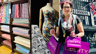 I went fabric shopping at Liberty London Colorful prints fabric haul [upl. by Lerad44]