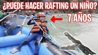 ¿PUEDE un NIÑO DE 7 AÑOS hacer RAFTING  Carlitos gamer [upl. by Amiel168]